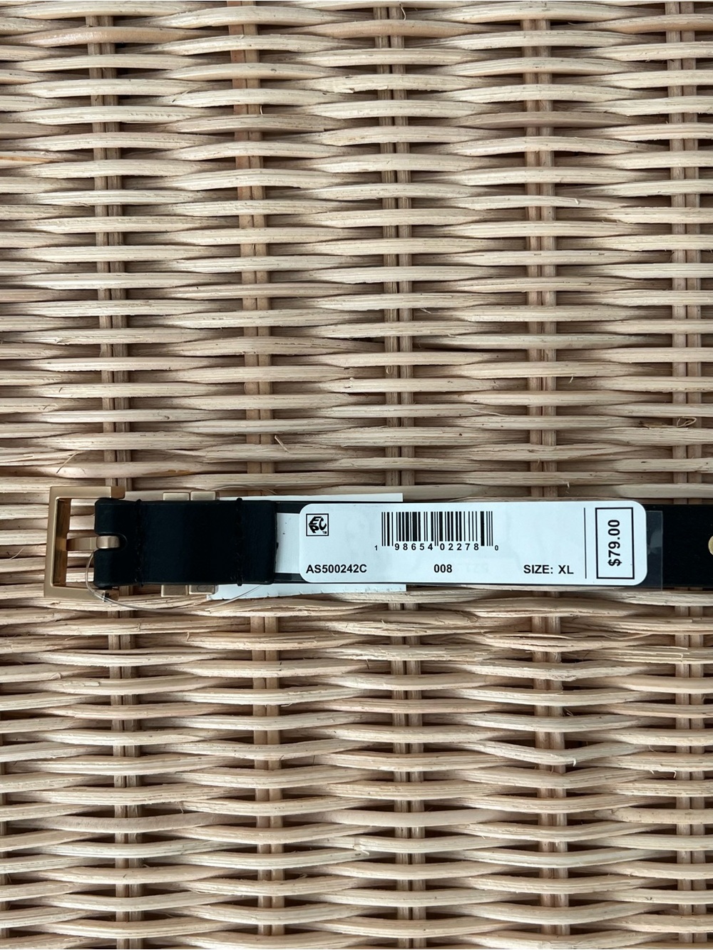 AllSaints Black Studded Leather Belt XL | London Cool Girl - Picture 4 of 4
